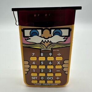 Vtg 1976 Texas Instruments Little Professor Electronic Math Calculator Game Toy